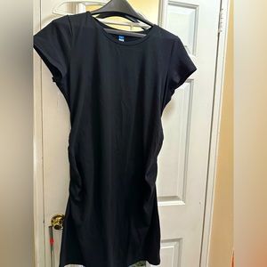 Maternity ruched t shirt dress xl